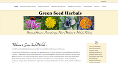 Desktop Screenshot of greenseedherbals.com