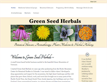 Tablet Screenshot of greenseedherbals.com